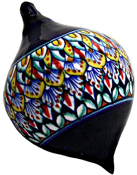 Ceramic Majolica Christmas Ornament Deruta Ricco F2 OV8