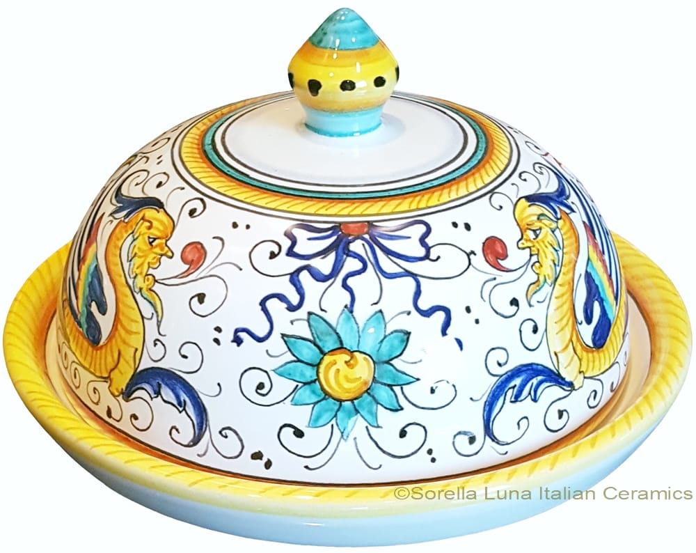 Round Covered Butter Dish - Raffaellesco