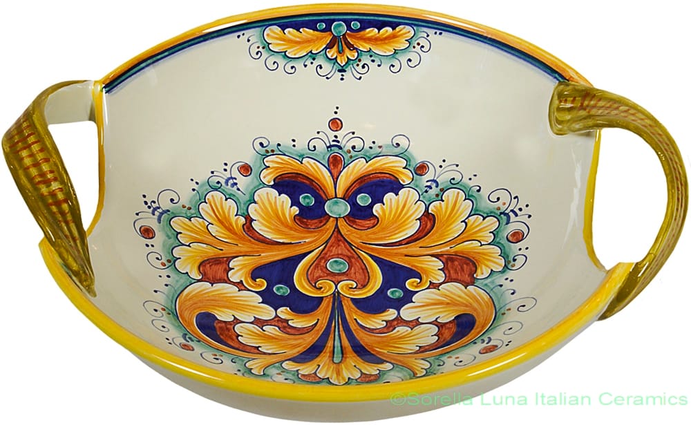 Ceramic Inverted Handled Bowl