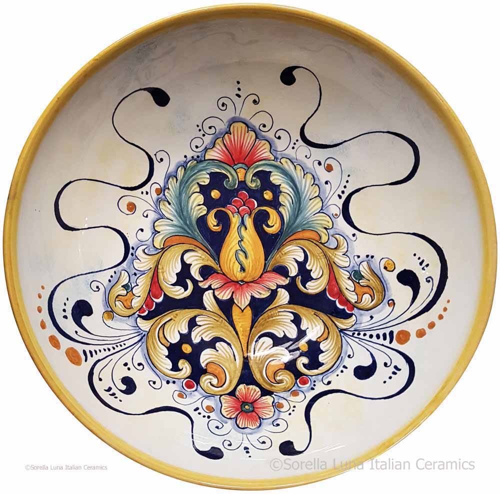 Ceramic Majolica Serving Bowl - D197 - 30cm
