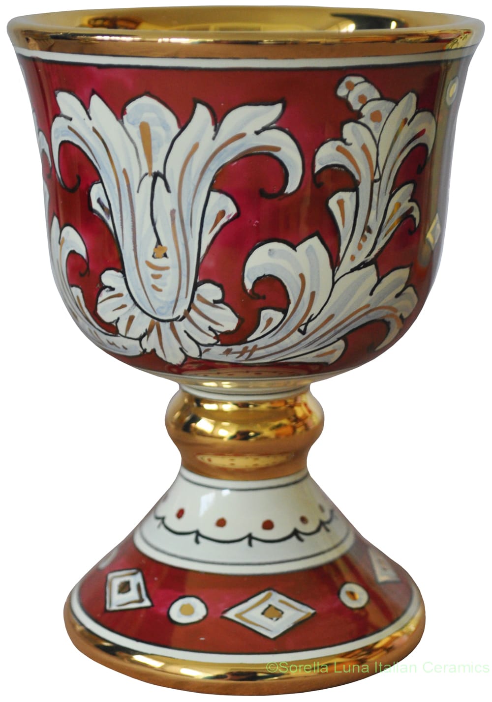 Wine Chalice/Goblet - Rubino e Oro