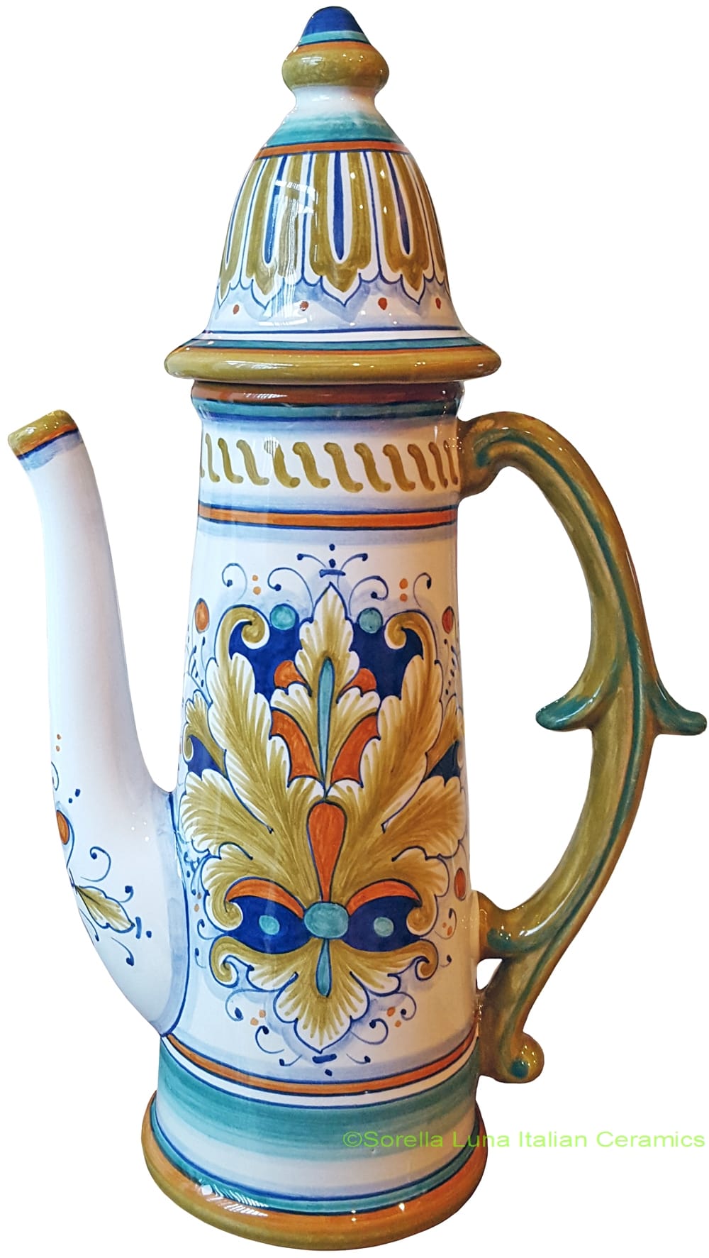 Ceramic Majolica Coffee/Tea Pot D197