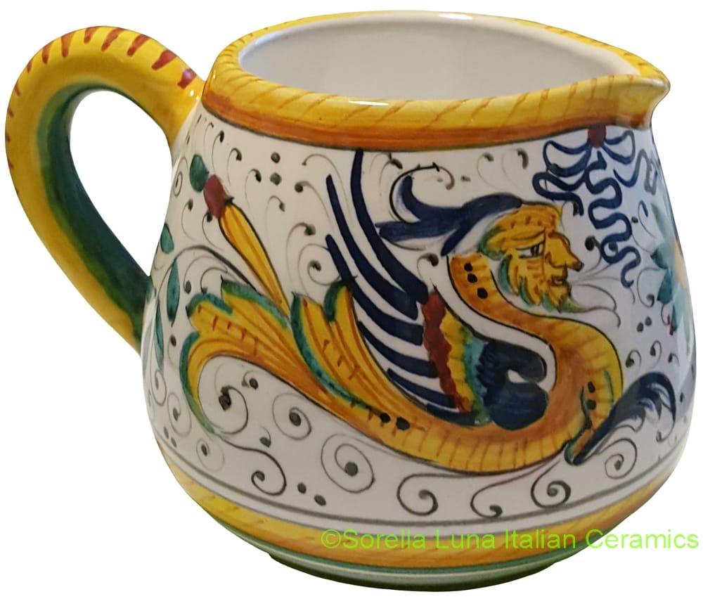 Deruta Italian Ceramic Creamer Raffaellesco