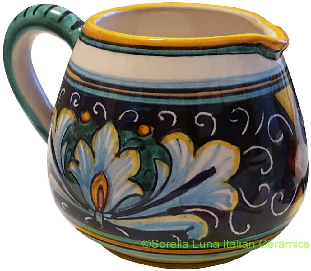 Deruta Italian Ceramic Creamer Ricco Vario