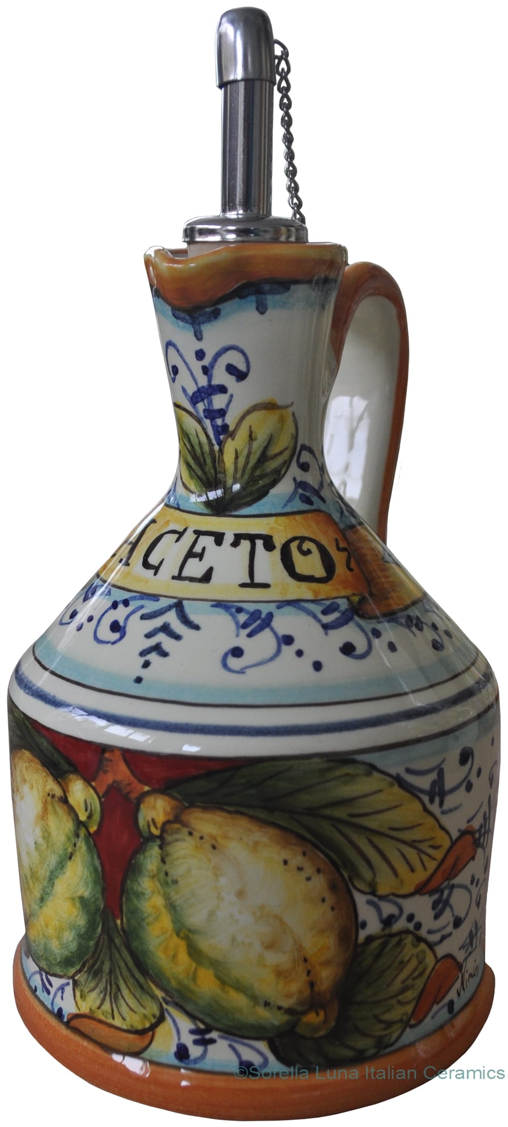 Italian Vinegar Dispenser - Amalfi Lemon (Limoni Rosso)