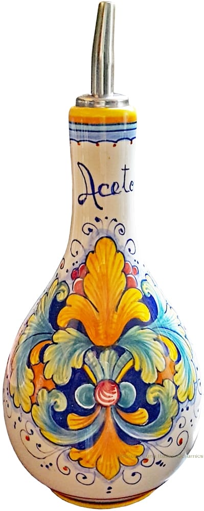 Ceramic Majolica Vinegar Dispenser Ramina 90 20cm
