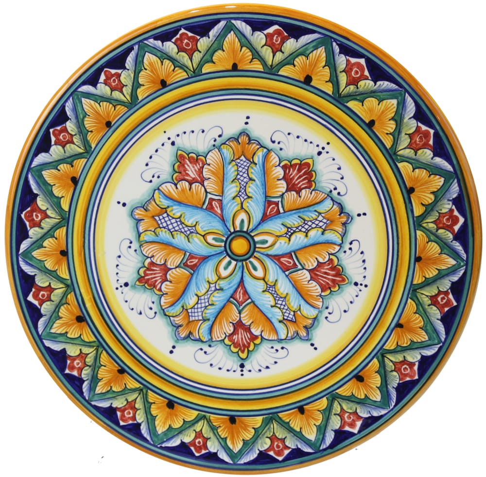 Deruta Italian Ceramic Cheese Plate