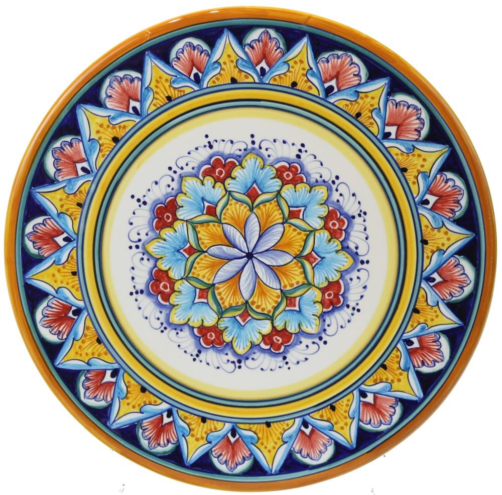 Deruta Italian Ceramic Cheese Plate
