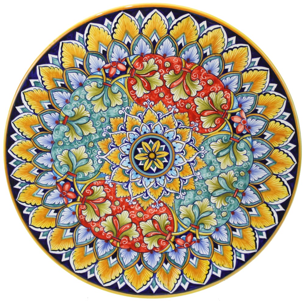 Deruta Italian Ceramic Cheese Plate
