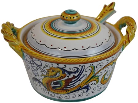 Deruta Italian Ceramic Sugar Bowl