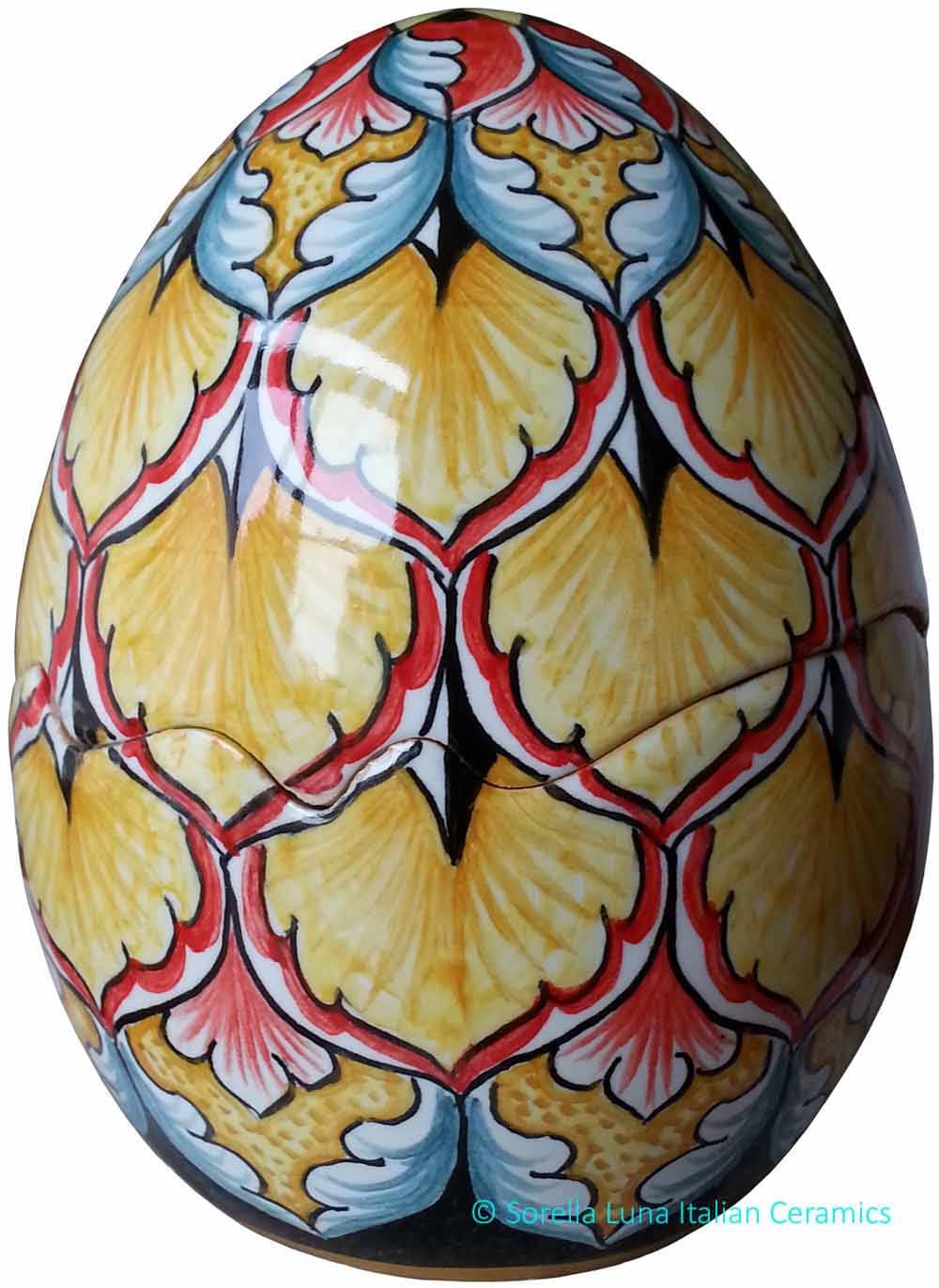 Italian Ceramic Decorative Egg