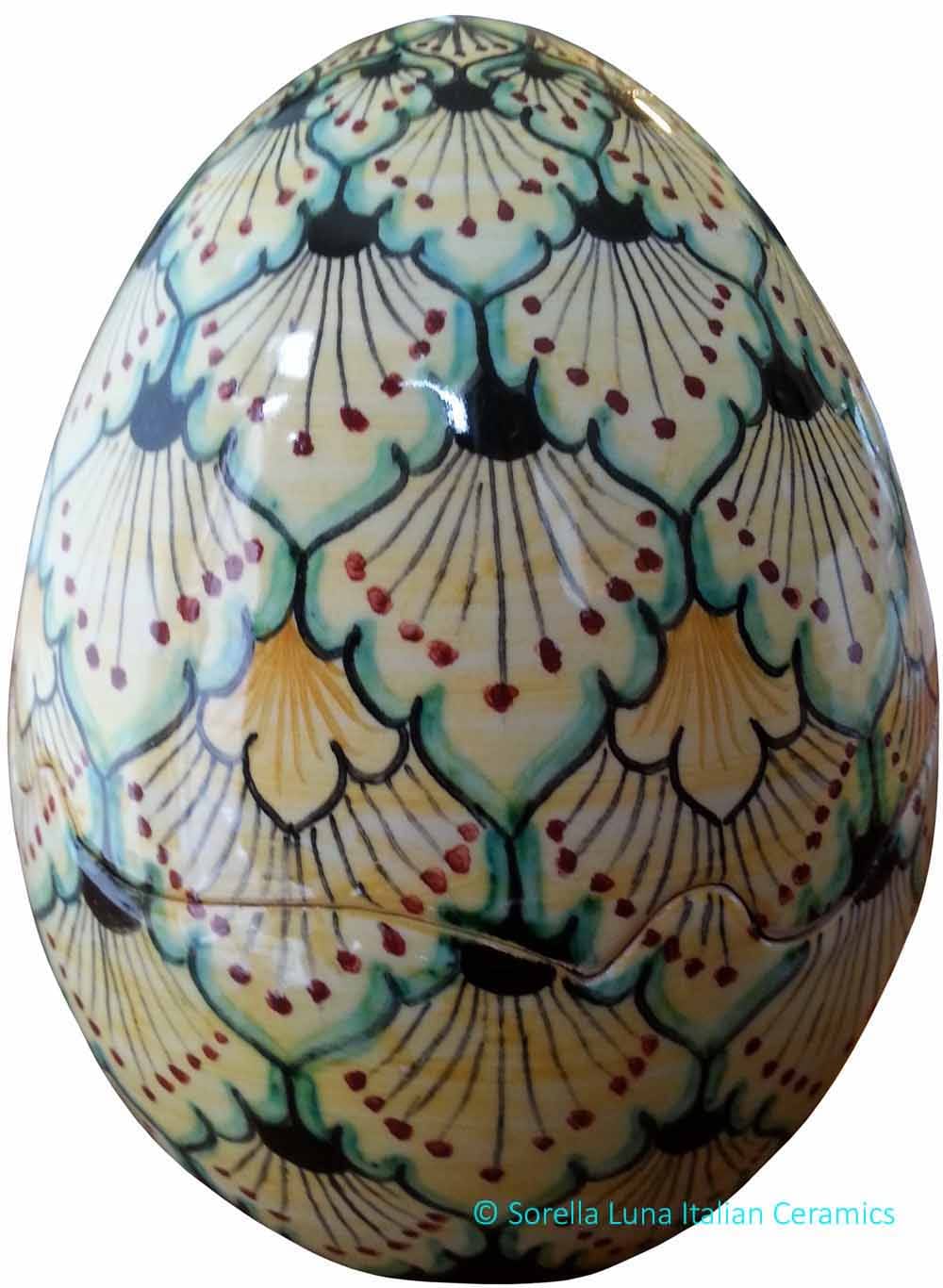 Italian Ceramic Decorative Egg