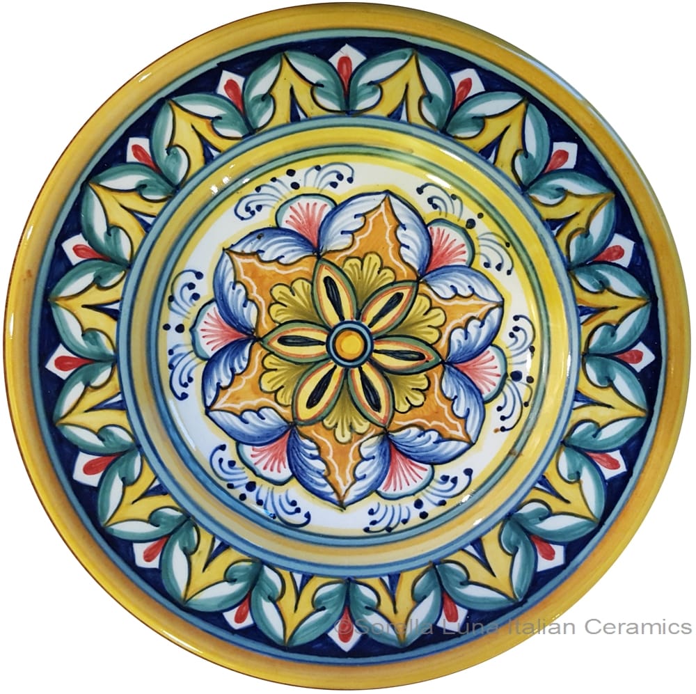 Hanging/Dipping Plate - Blue Yellow - 15cm