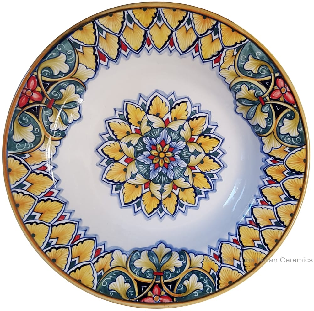 Italian Ceramic Pasta Bowl - Vario Antico - Snowflake