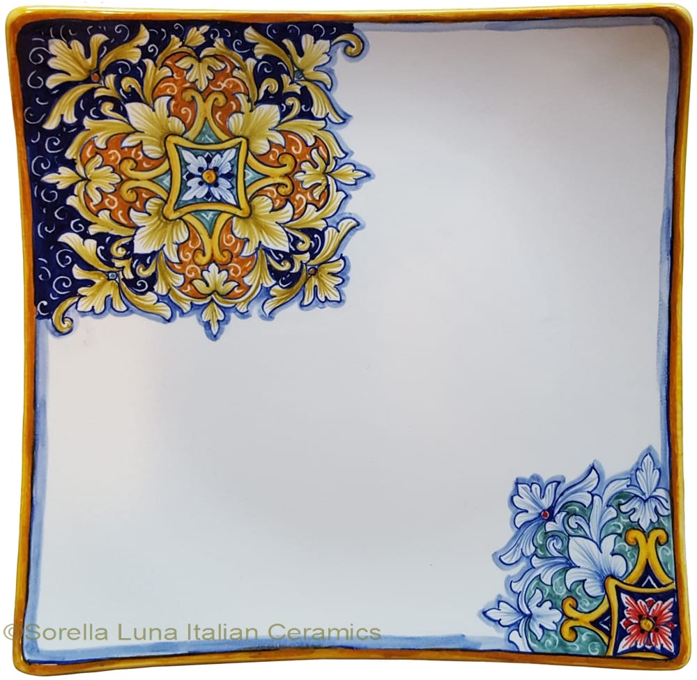 Deruta Elegant Curved Plate