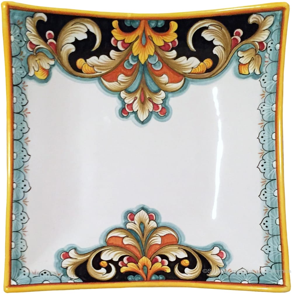 Deruta Elegant Curved Plate - D208
