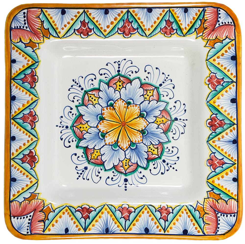 Italian Ceramic Square Plate