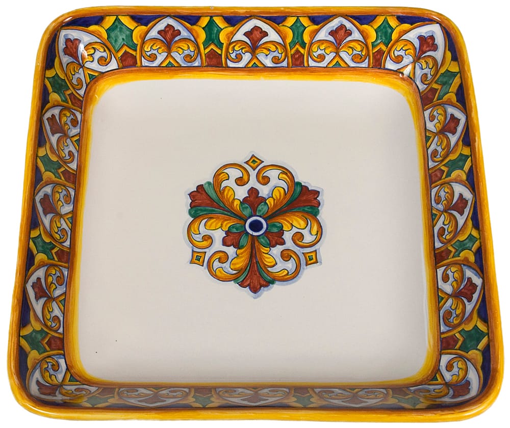Italian Deep Square Platter - Susana - 30cm