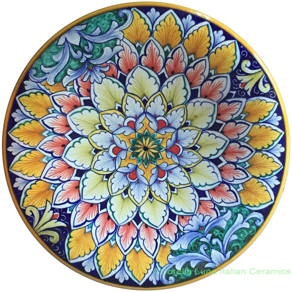 Ceramic Majolica Plate Jubilant
