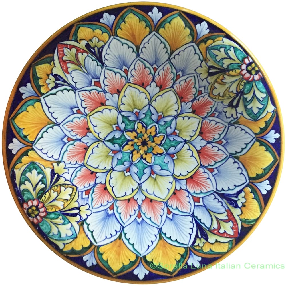 Ceramic Majolica Plate Jubilant
