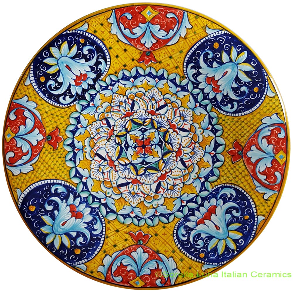 Ceramic Majolica Plate Deruta Ricco 30cm