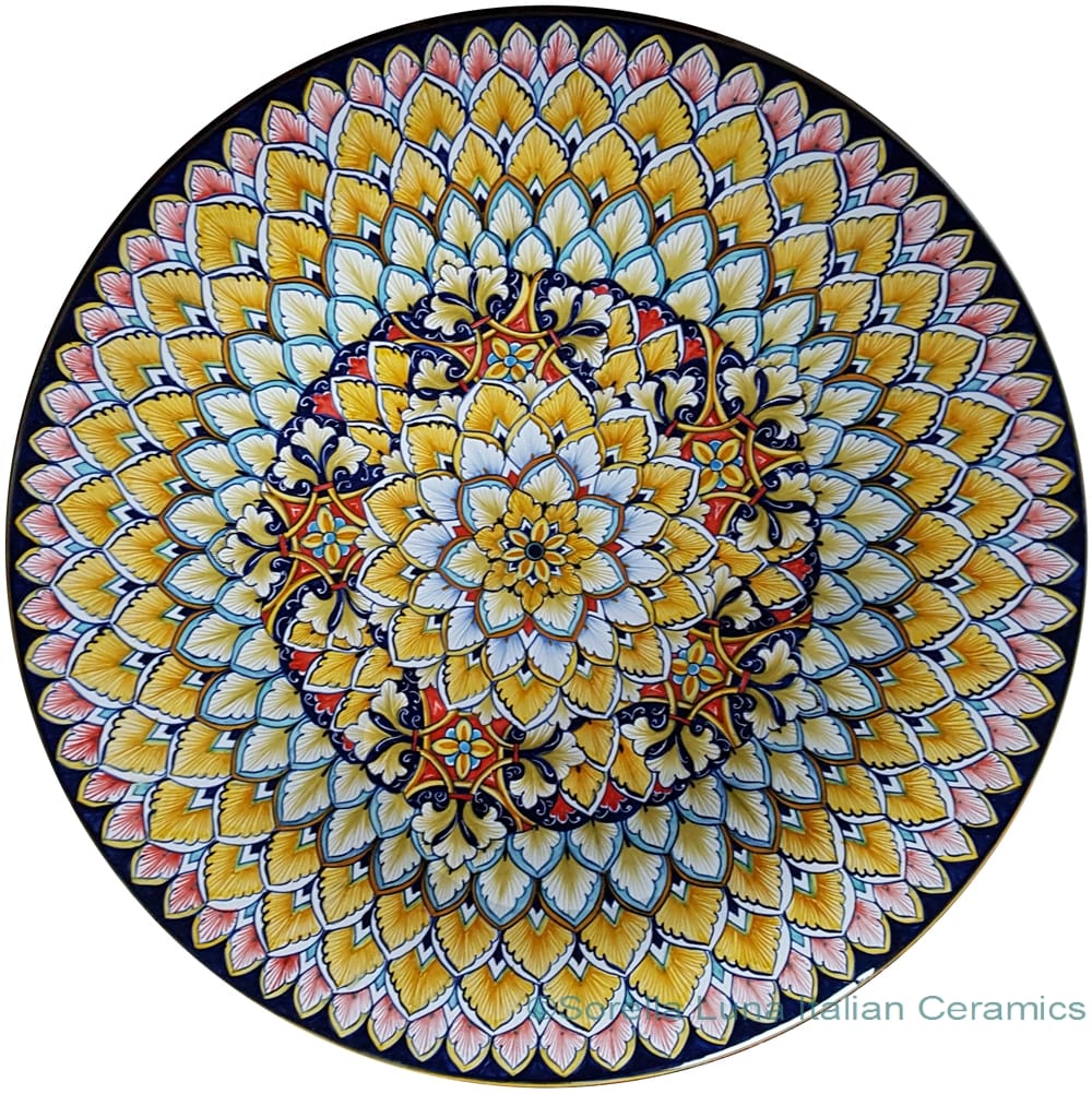 Ceramic Majolica Plate Vario Antico 52cm