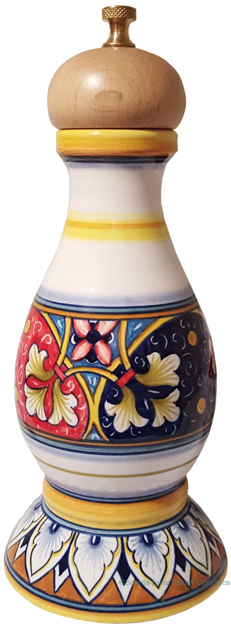 Deruta Italian Ceramic Pepper Grinder