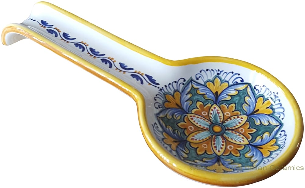 Deruta Italian Ceramic Spoon Rest