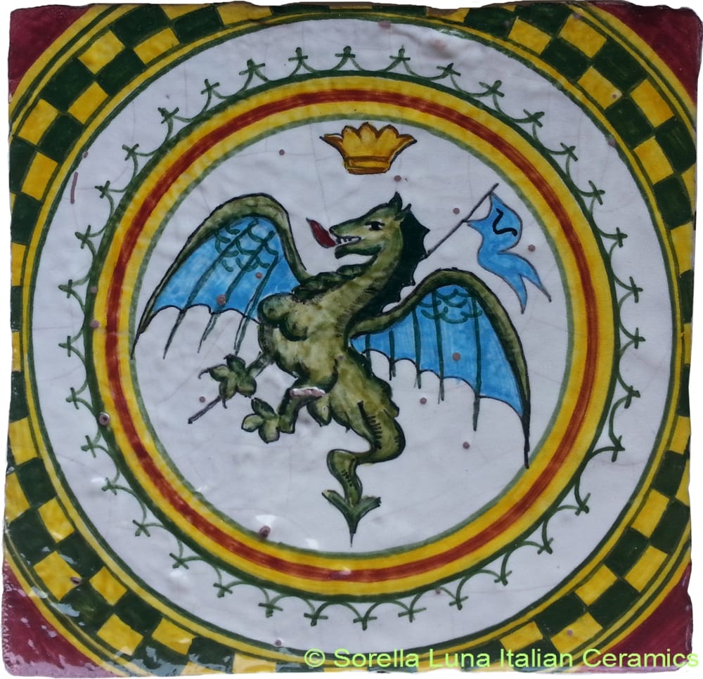 Tile Sienna Dragon (Drago)