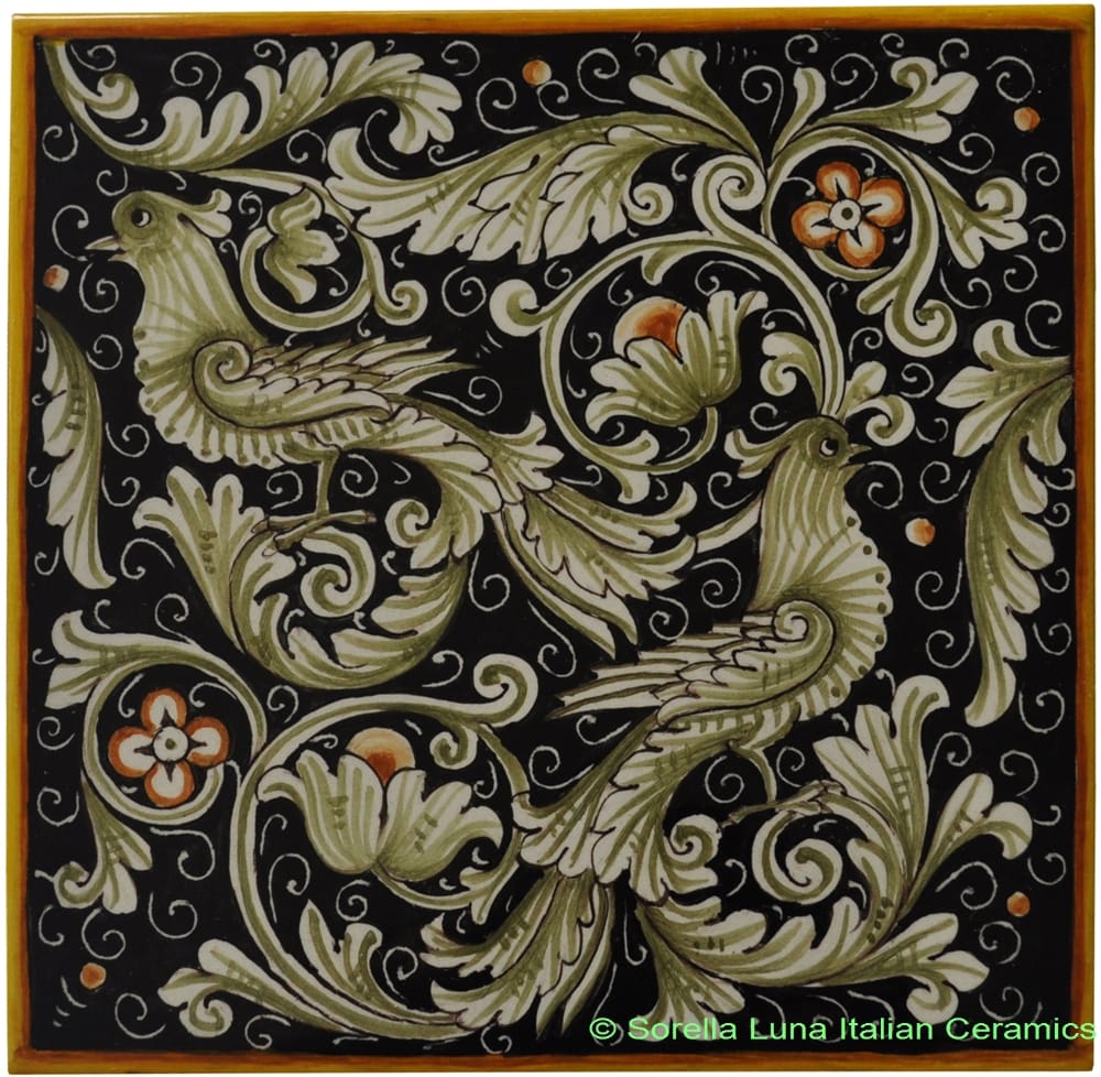 Tile Fondo New Fenice - Blue Doves