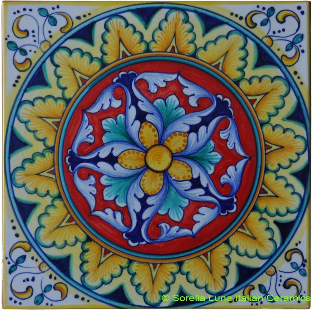 Tile Flower Five Star