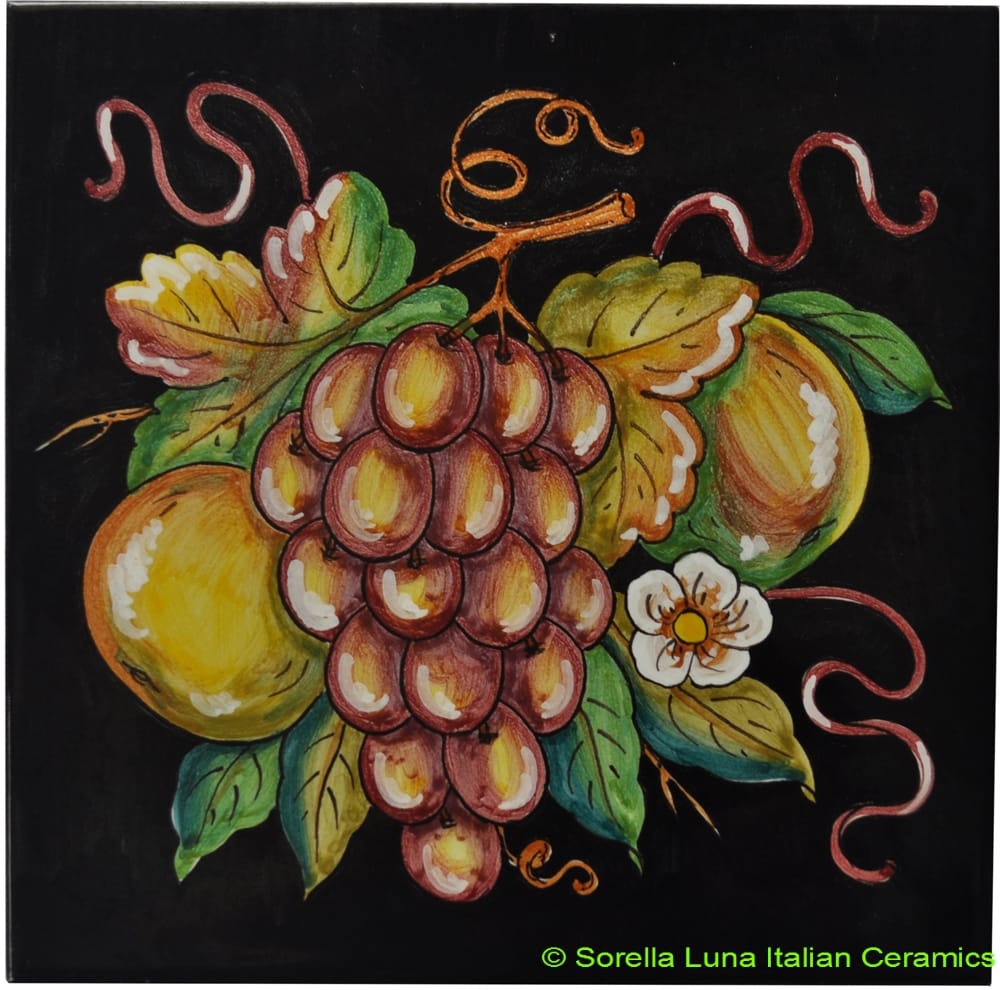 Tile Frutta Nero - Fruit Black