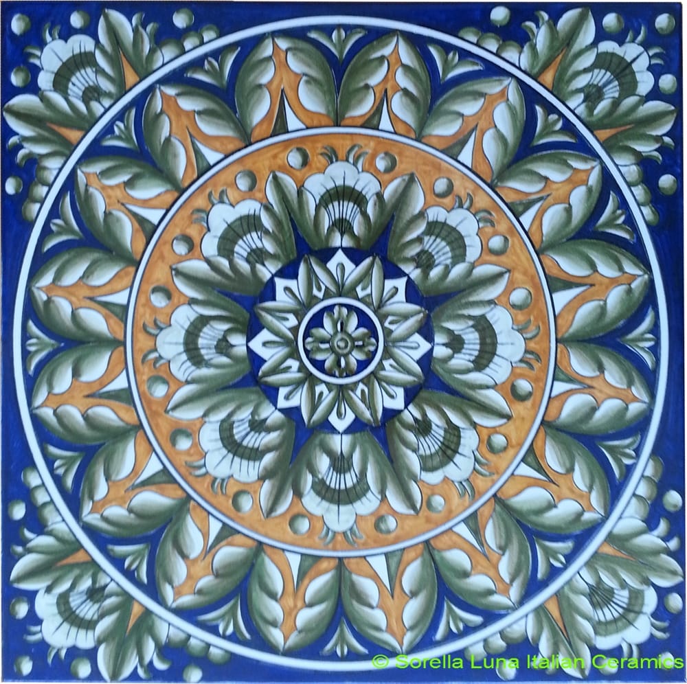 Tile Geocentric Orange Blue