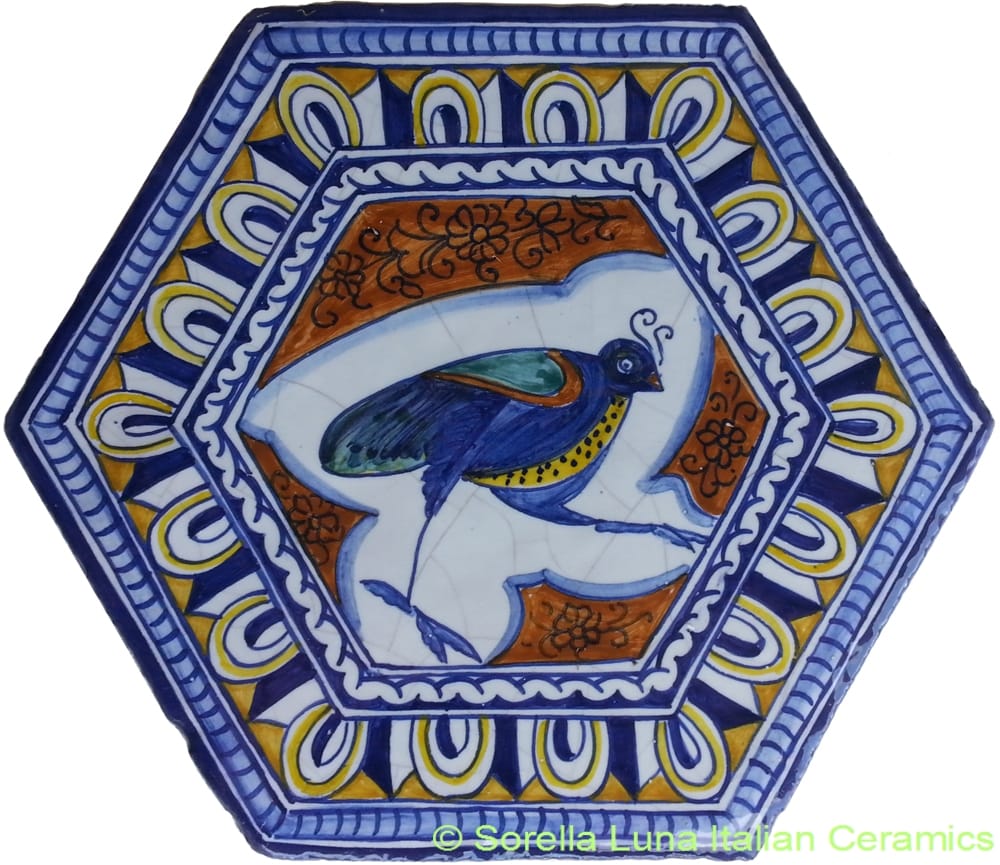 Tile Bologna Hexagonal Bird