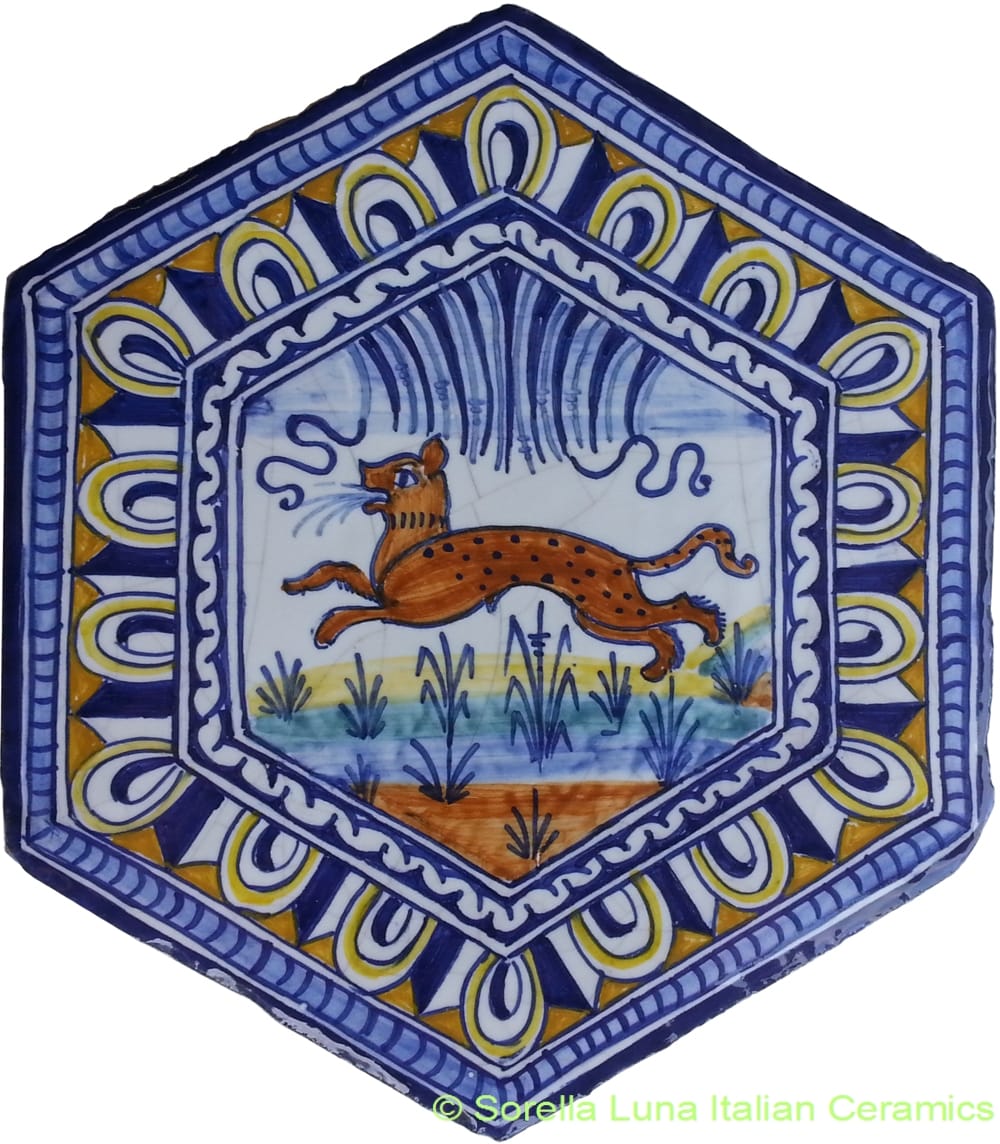 Tile Bologna Hexagonal Animal