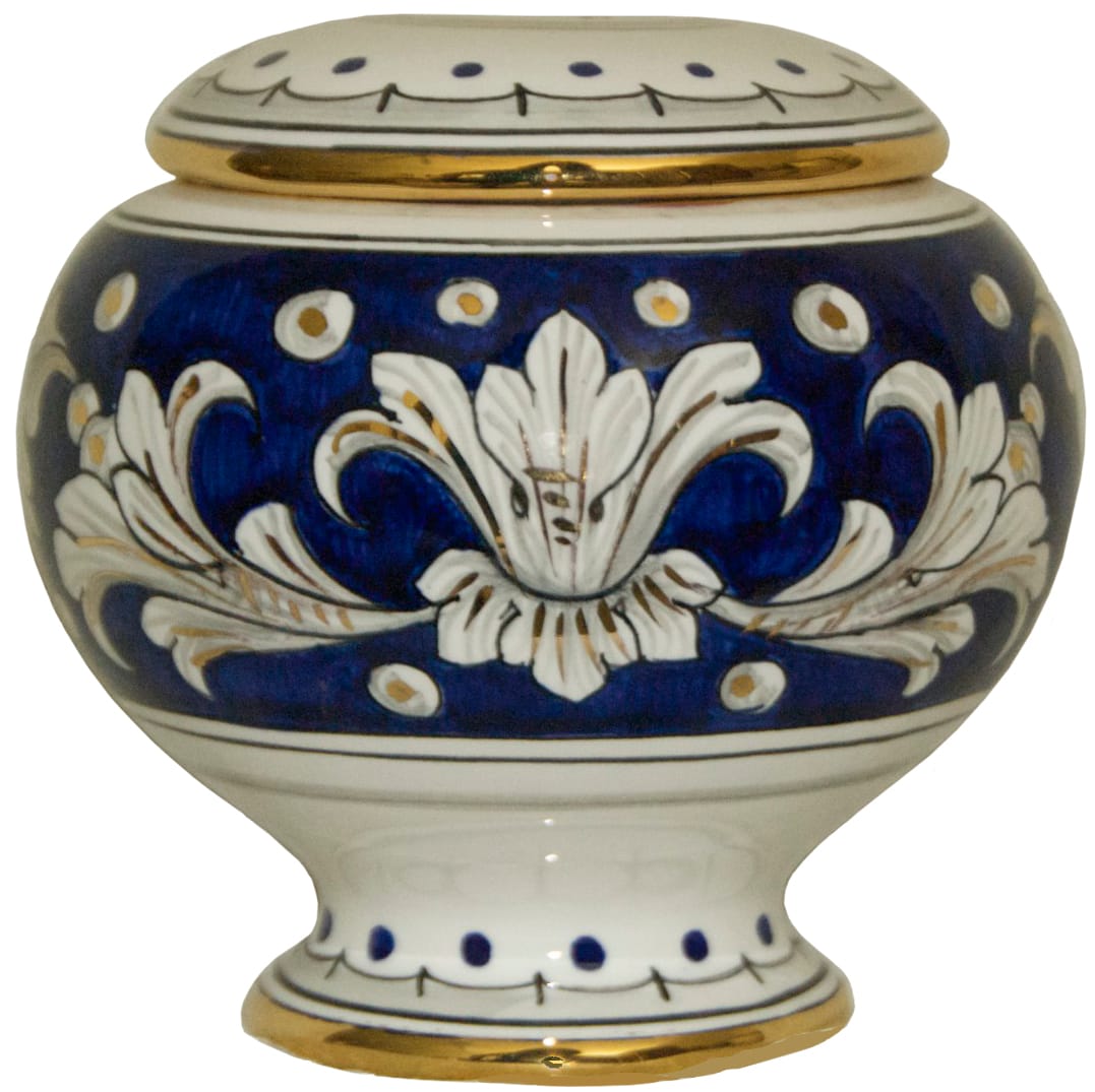 Urn - Blue and Gold Small