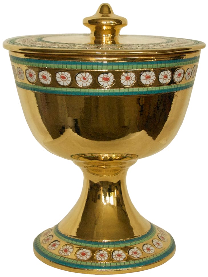 Urn - Pisside Graffito Palline Oro Gold
