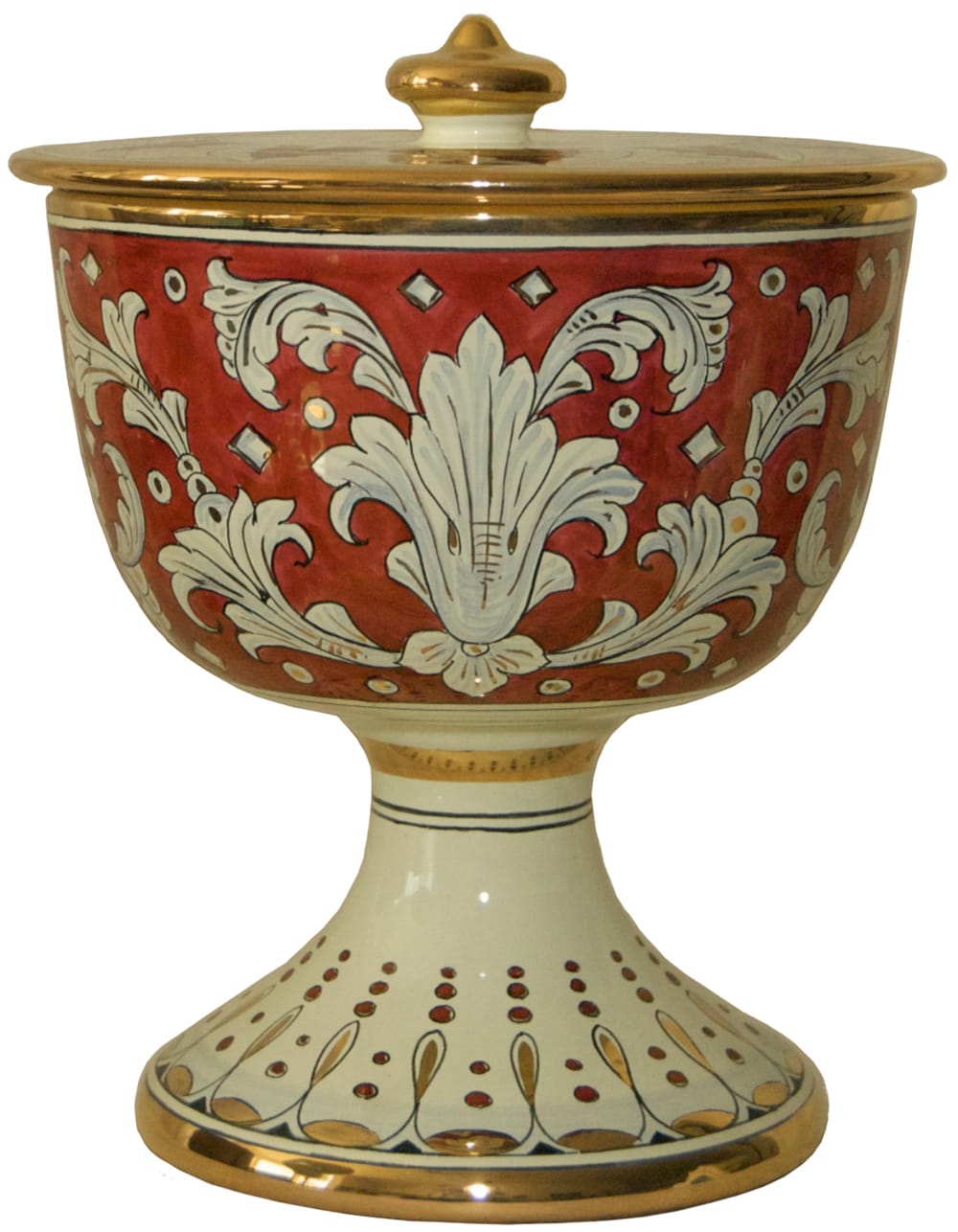 Urn - Pisside Rubino e Oro - Ruby and Gold