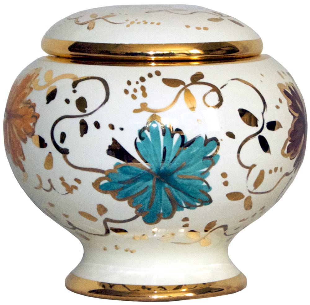 Urn - Autumn Leaves Gold Petit