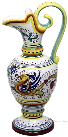 Ceramic Maiolica Anfora Pitcher Raffaellesco 22cm