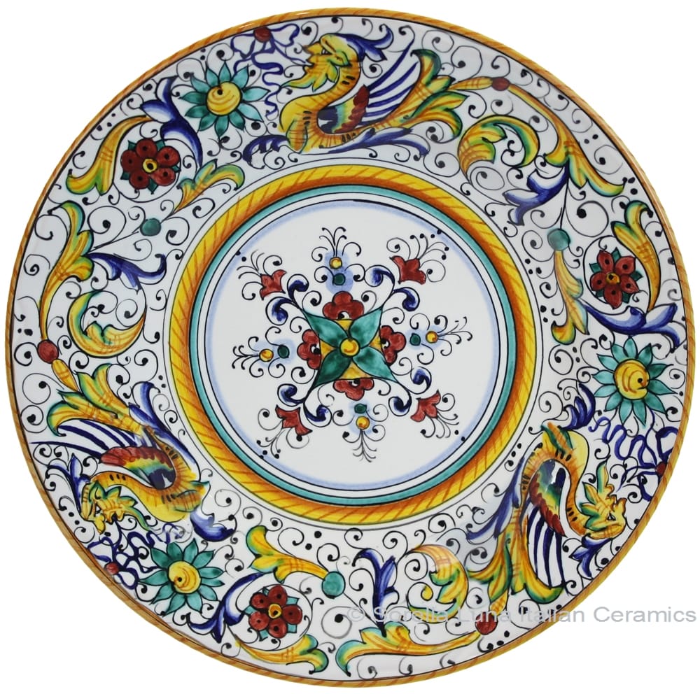 Deruta Italian Salad Plate - Raffaellesco with Center