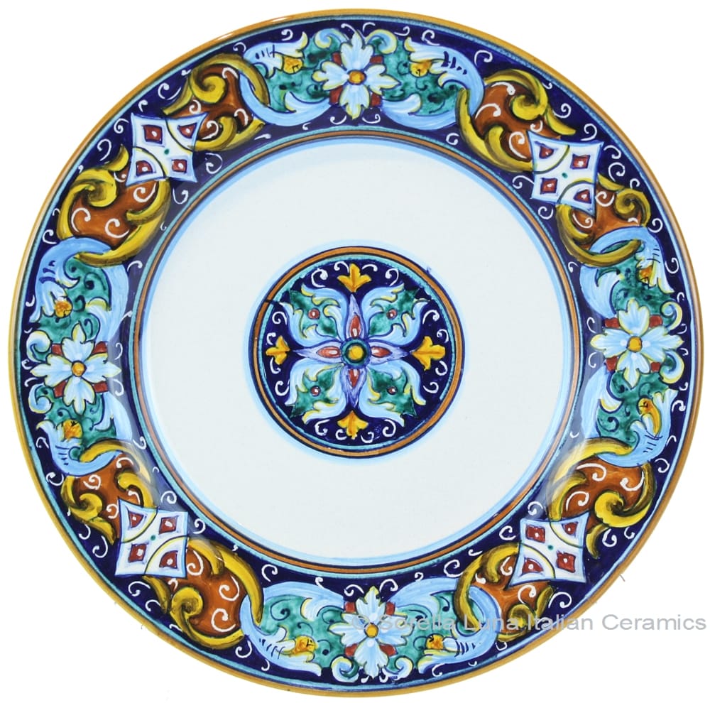 Deruta Italian Salad Plate - Ricco Vario 1
