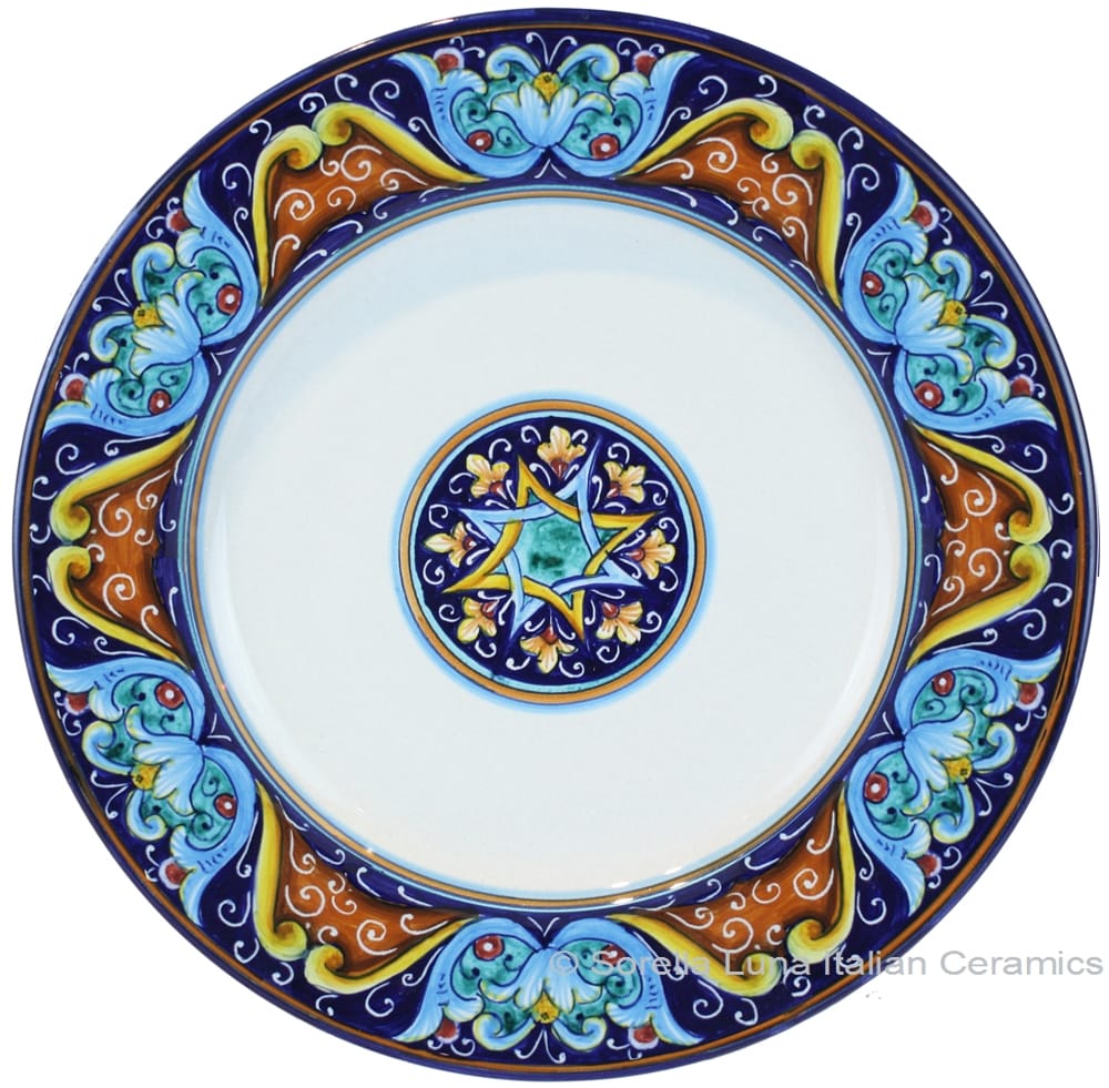 Deruta Italian Salad Plate - Ricco Vario 6
