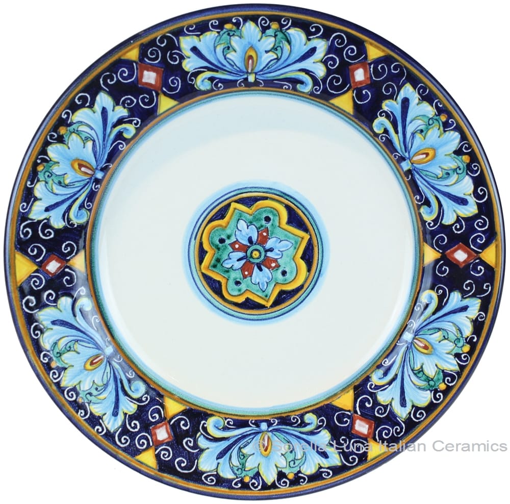 Deruta Italian Salad Plate - Ricco Vario 7