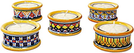 Deruta Italian Ceramic Tee-Lite Candlestick
