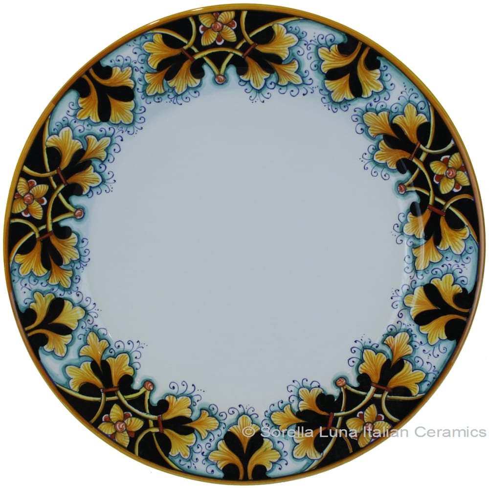 Deruta Italian Charger Plate - FDL Black/Brown