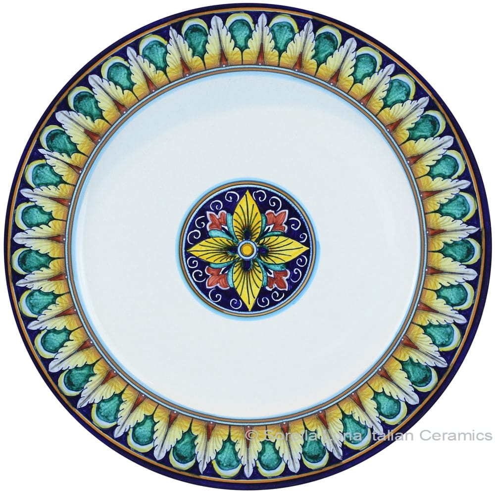 Deruta Italian Charger Plate - Geometrico