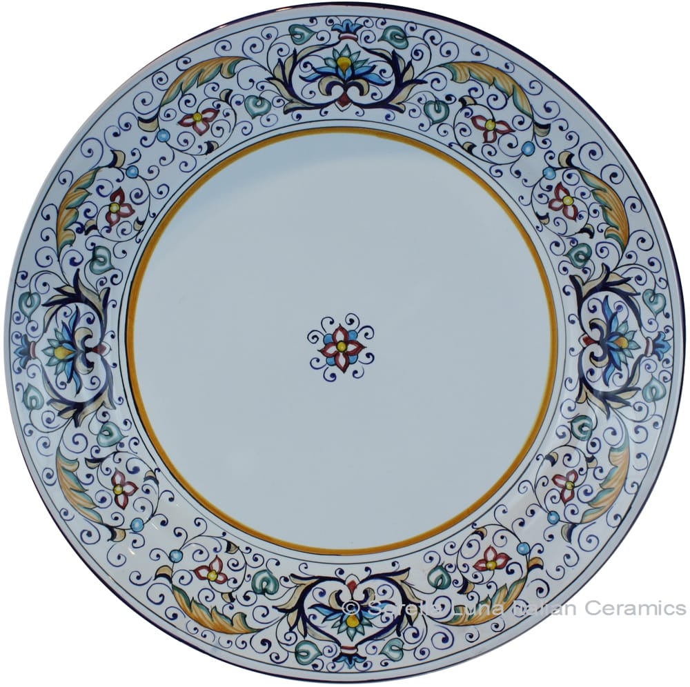 Deruta Italian Charger Plate - Rinascimento