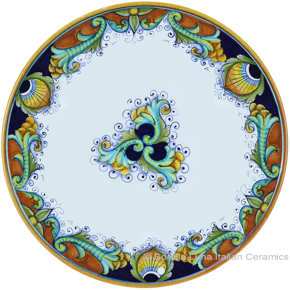 Deruta Italian Charger Plate - Vinci Ricco