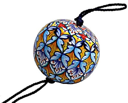 Ceramic Majolica Christmas Ornament Deruta Ricco 1 6cm